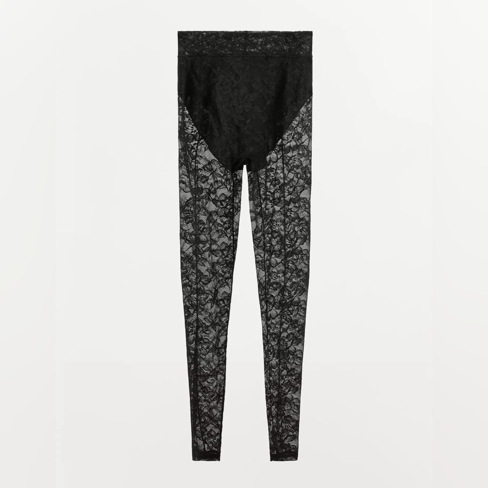 ZARA Brand New Black Lace Leggings